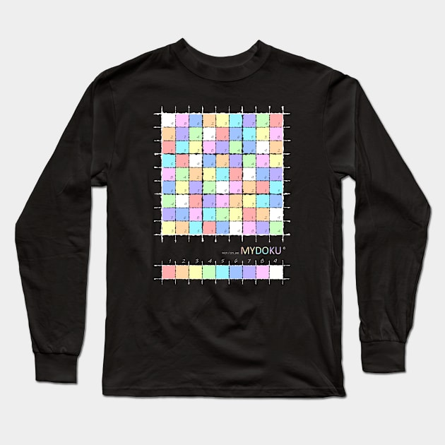 Mydoku_W101_001_001 _F: Sudoku, Sudoku coloring, logic, logic puzzle, holiday puzzle, fun, away from screen Long Sleeve T-Shirt by Mydoku